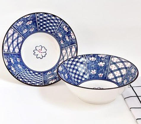 Pastoral Wide‑Mouth Bowl