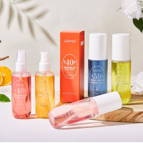 ADMD 5-Piece Perfume Mist Gift Set – Women‘s Long-Lasting Fine Fragrance Spray Collection, 5 Unique Floral & Gourmand Scents, Classic Gift Box, 90ml/3fl.oz Each, Perfect for Daily Wear & Gifting